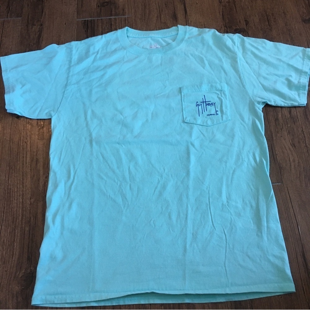 Guy Harvey Aqua Blue Men's T-Shirt M